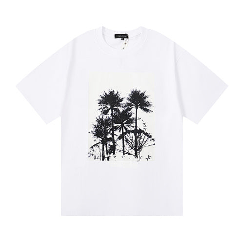 New Purple Short-Sleeve T-Shirt - White