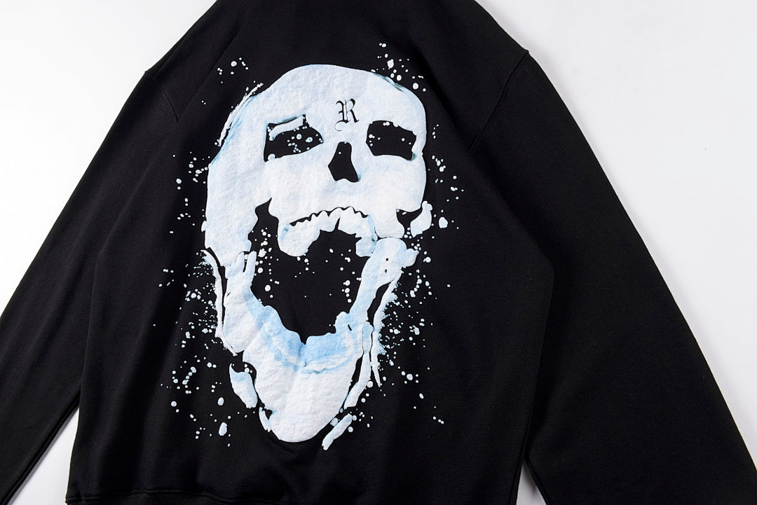 REVENGE SNOW FALL ARCH LOGO HOODIE飘雪骷髅男女套头卫衣 - view 9