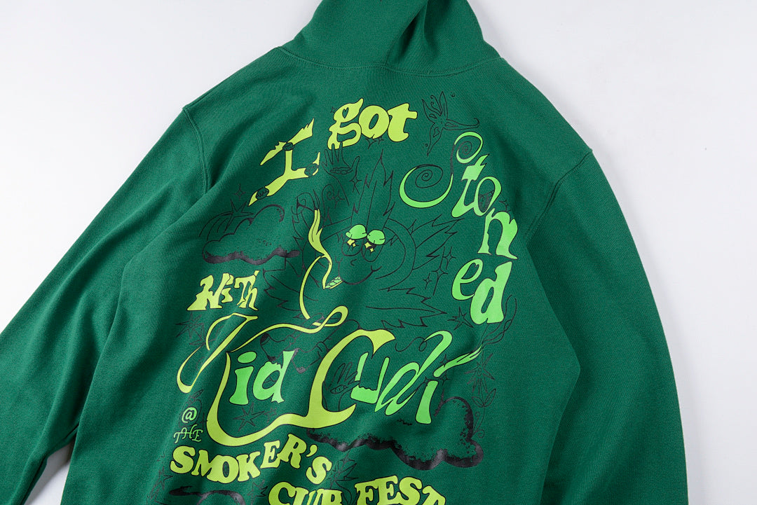 Scott Mescuid 卡迪同款LONELY STONER HOODIE 手绘涂鸦套头卫衣 - view 12