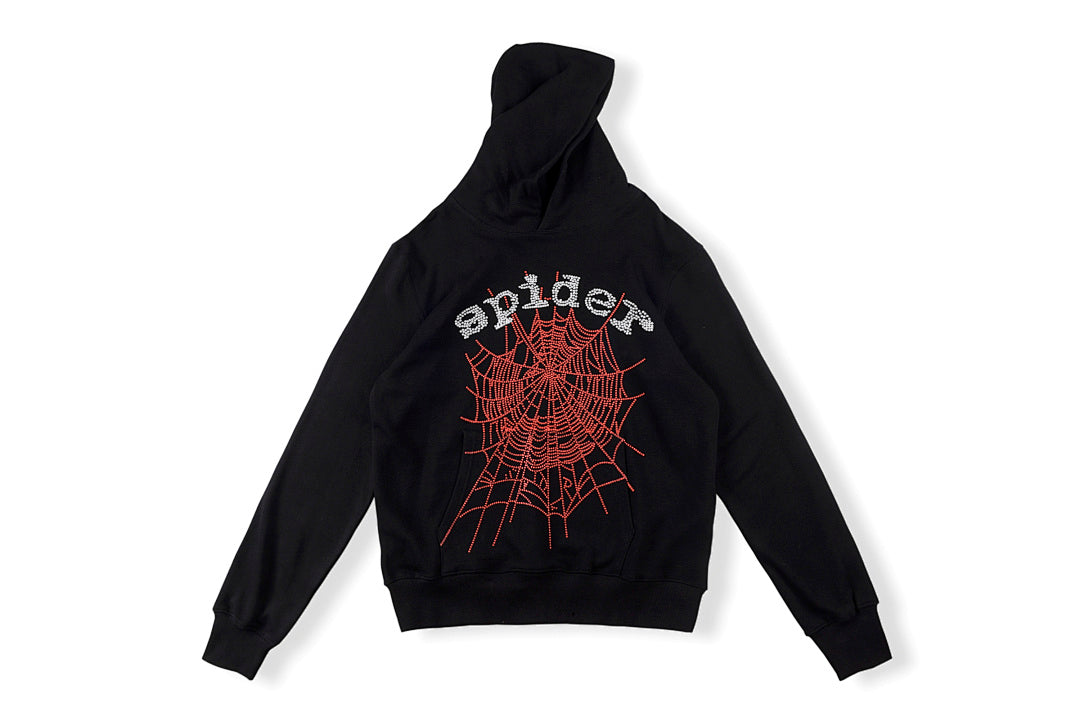 明星同款sp5der 55555 hoodie 闪片大logo男女卫衣 - view 9