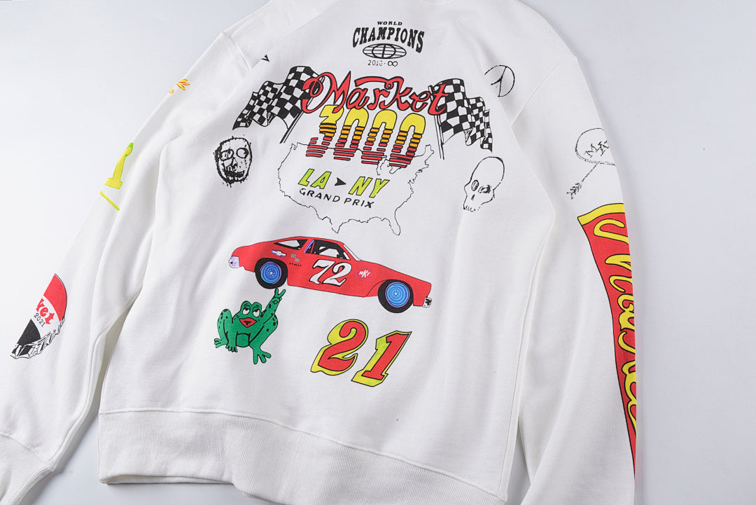 SMILEYR MARKET MOSAIC HOODIE图案印花秋冬百搭卫衣 - view 8