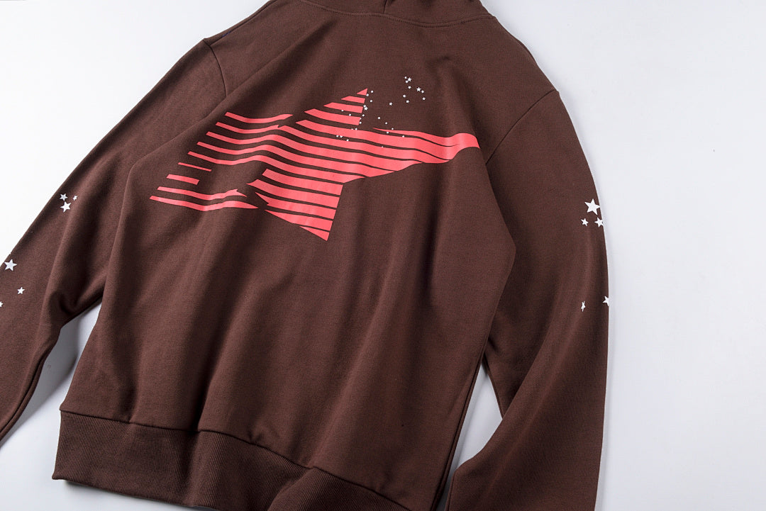 Young Thug明星同款Sp5der 555555 ARAIGNEE Hoodie 套装卫衣 - view 7
