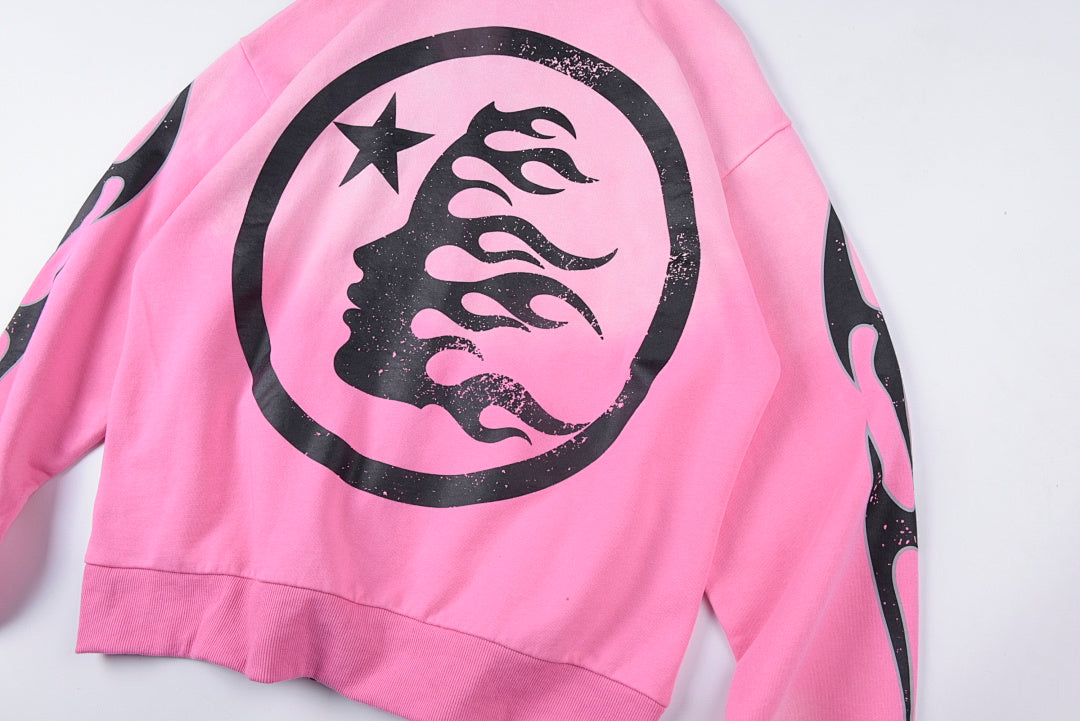 Hellstar vintage washed hoodie 休闲洗水男女拉链卫衣 - view 11