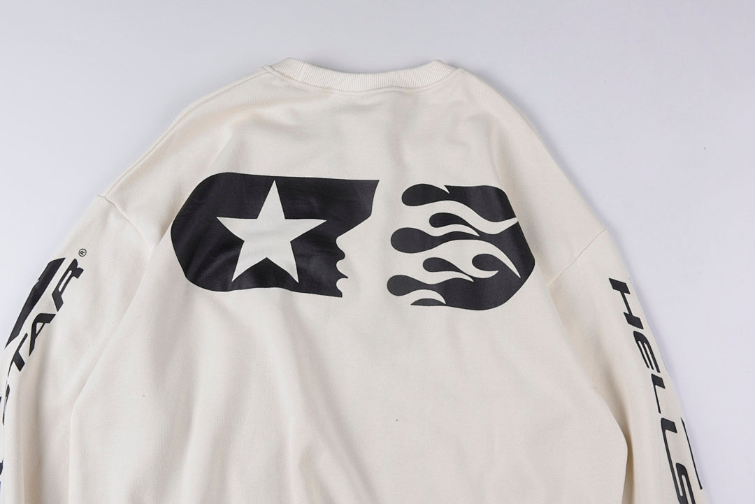 Hellstar Studios Sports Crewneck hoodie logo圆领男女套头卫衣 - view 13