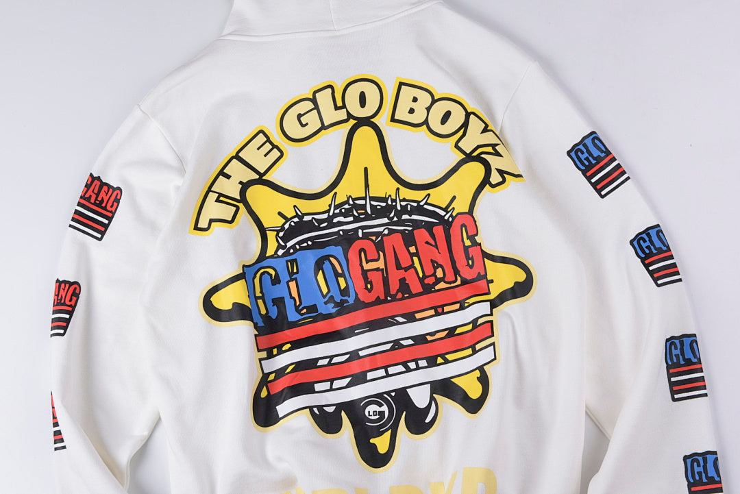 Glo Gang Boyz Worldwide Tee饮料卡通男女拉链卫衣 - view 12