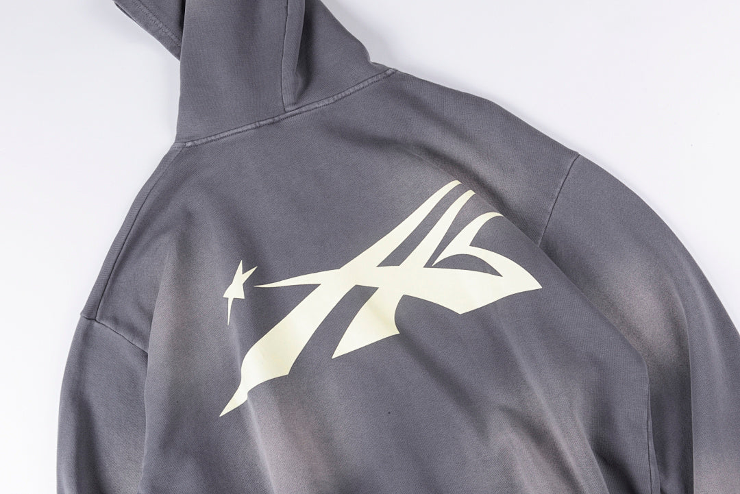 Hellstar Studios Sports Zip Up Hoodie大logo洗水纯棉拉链卫衣 - view 10