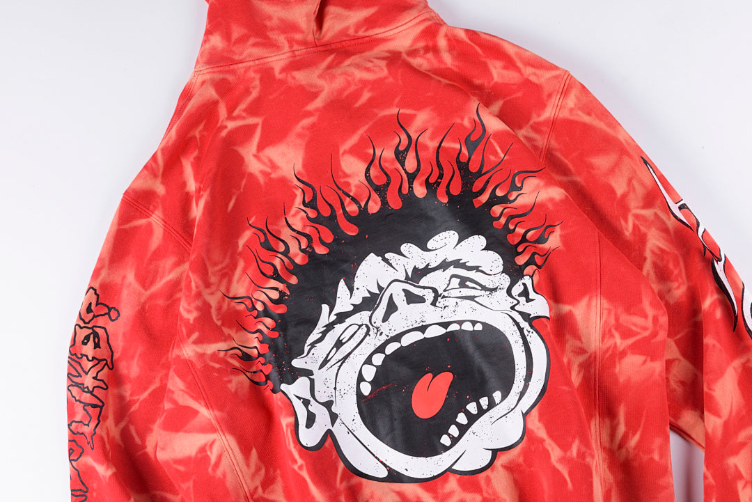 2024欧美潮新款Hellstar Studios Records Red Hoodie头像连帽卫衣 - view 11