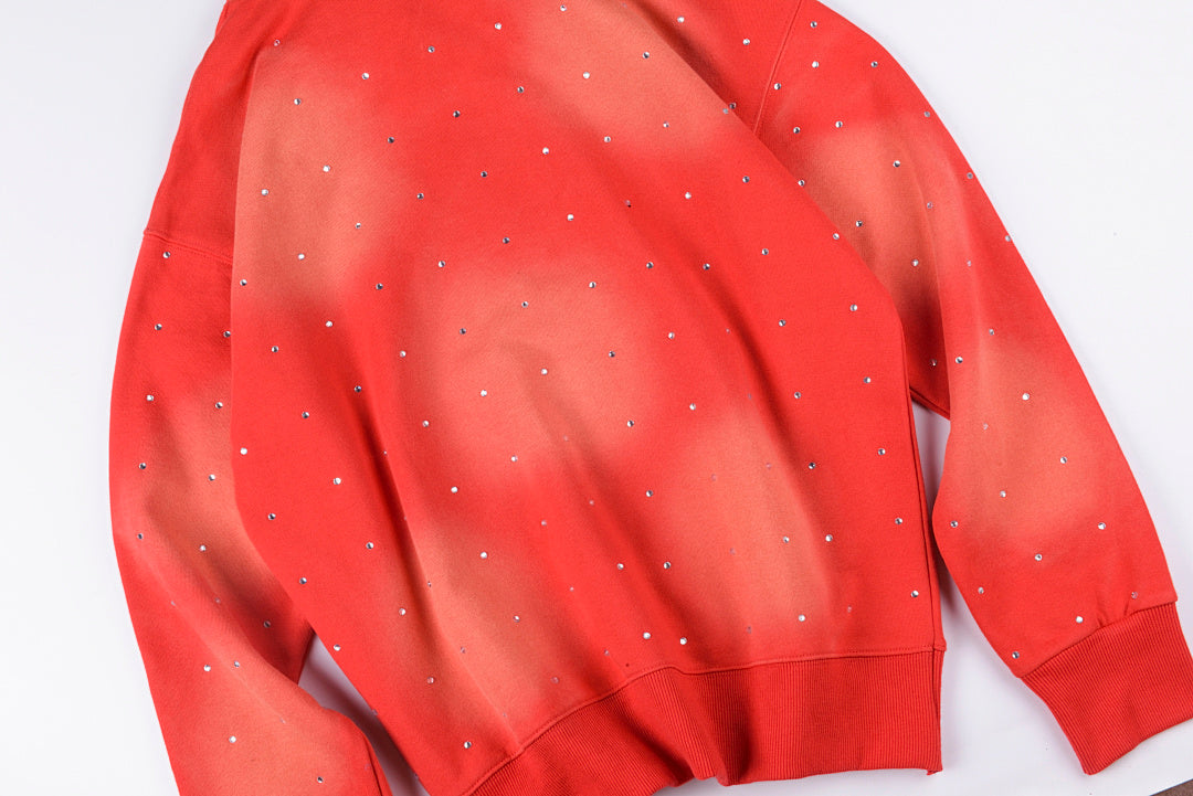 Project Capri Emergency hoodie洗水烫钻休闲连帽卫衣 - view 8
