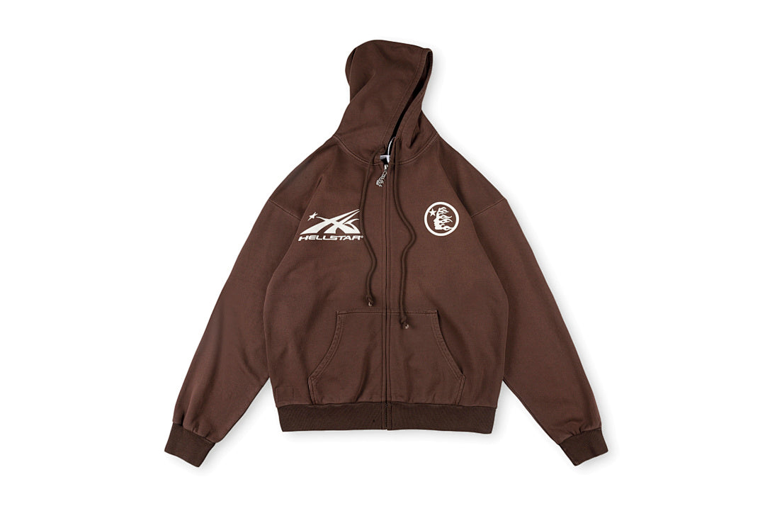 Hellstar Studios Zip Up Hoodie 拉链洗水纯棉连帽卫衣 - view 18