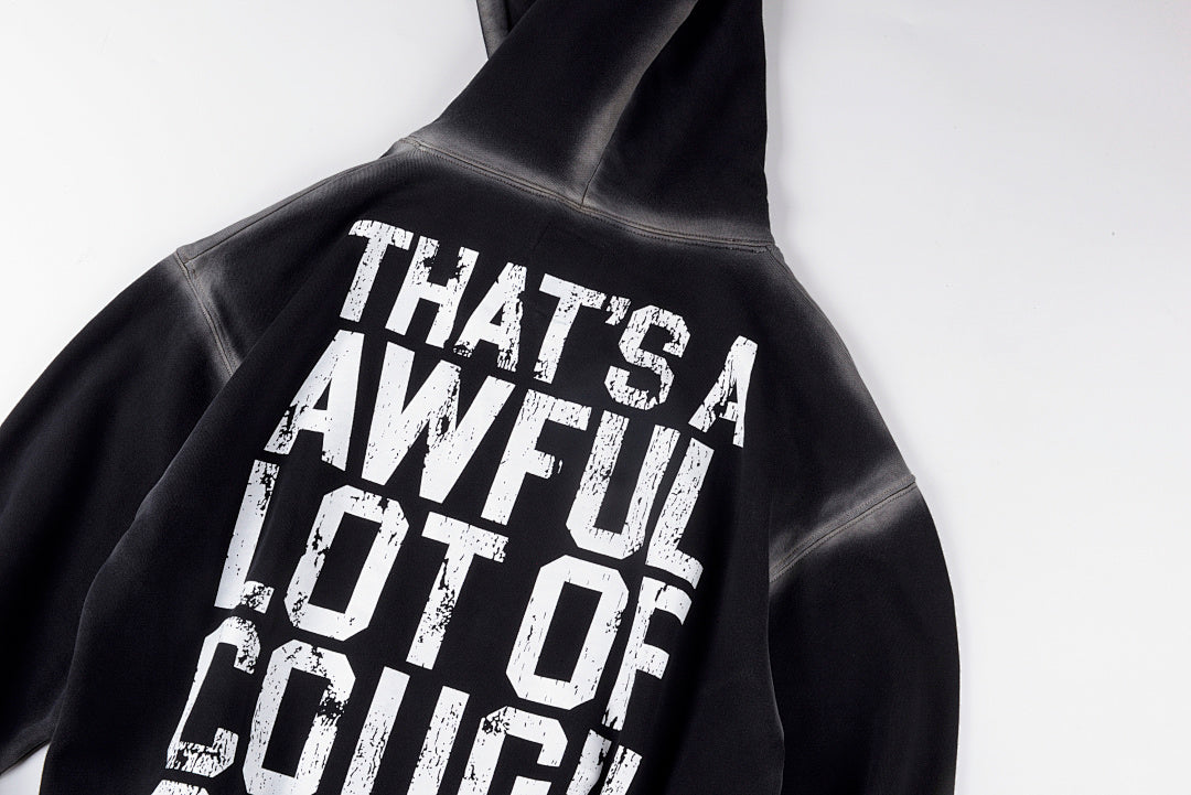 That's A Awful Lot of Cough Syrup 字母印花休闲套装卫衣 - view 9