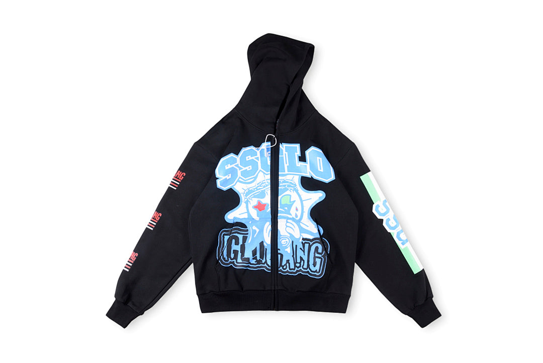 Glo Gang Boyz Worldwide hoodie 饮料卡通男女拉链卫衣 - view 14