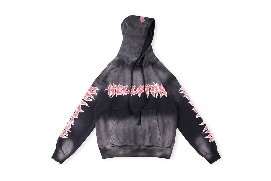 Hellstar Studios Glitter printing Hoodie 闪片印花洗水连帽卫衣 - view 13