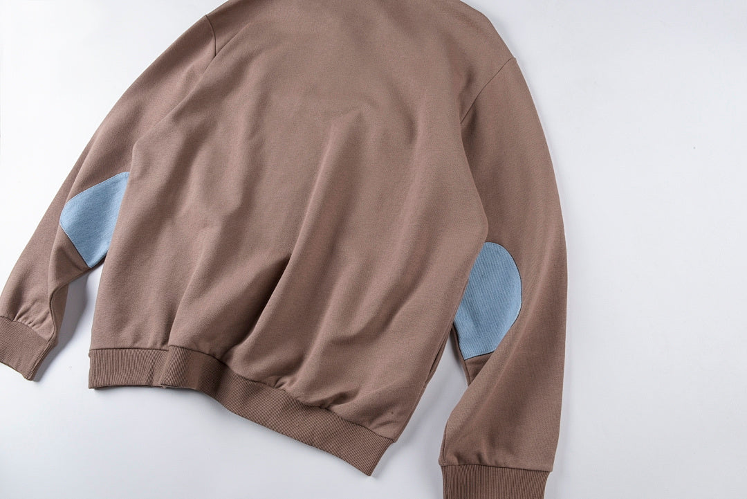 CPFM.XYZ Green Flash Denim Half Zip半拉链绣花牛仔拼接翻领衫 - view 10