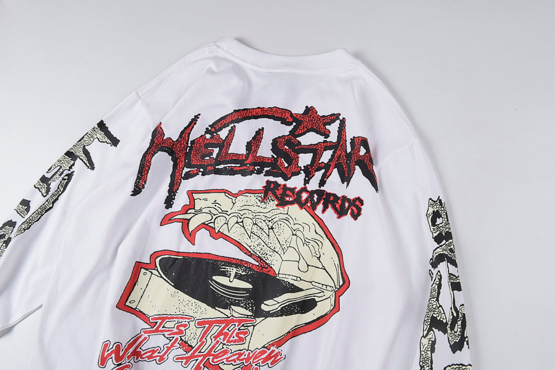 Hellstar Studios Records Crewneck Hoodie ins 同款欧美美潮长T - view 9