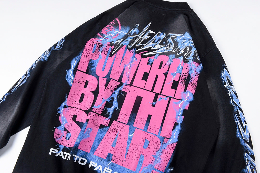 Hellstar Brain Helmet Short Sleeve 做旧水洗长T - view 11