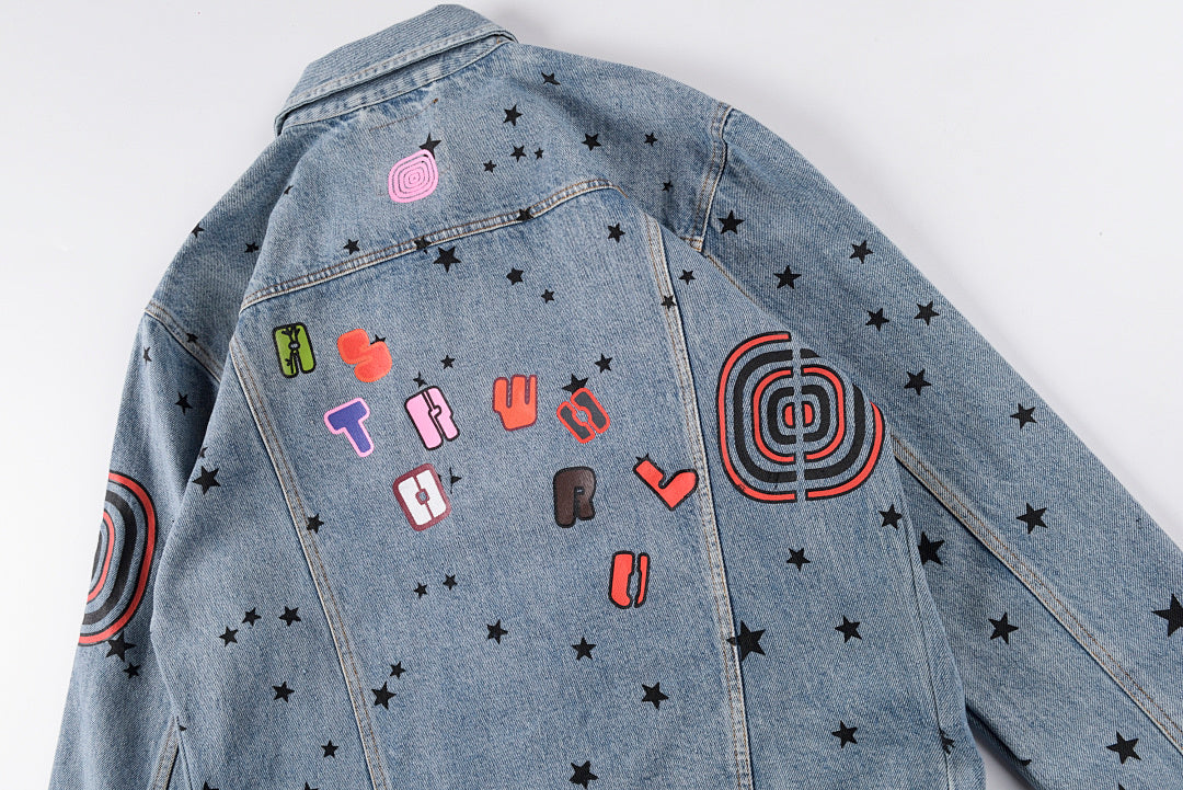 Travis Scott Cactus Jack Astrofest Jacket 星星水洗牛仔夹克 - view 11