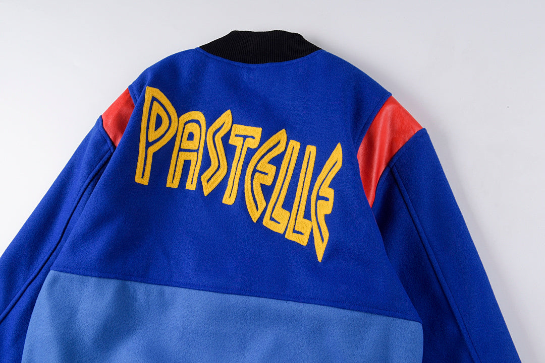 Kanye West Pastelle Varsity Jacket拼接棒球夹克外套 - view 9