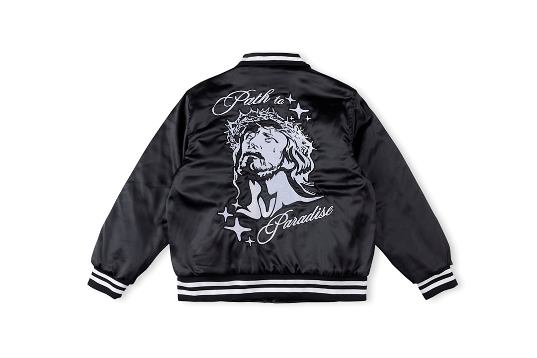 HELLSTAR PATH TO PARADISE BOMBER JACKET 重工刺绣棉衣男女夹克 - view 12