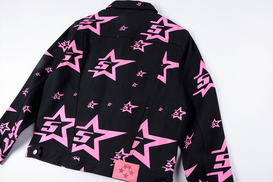 Sp5der All Over 5 Star Denim Trucker Jacket pants 外套 - view 9