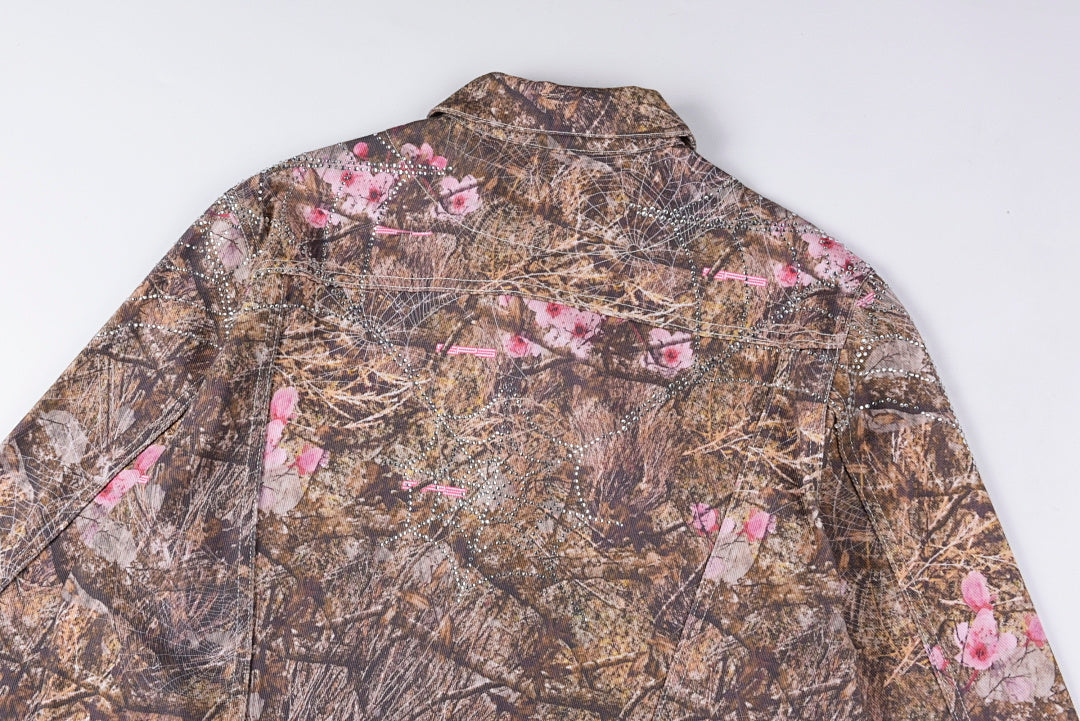 Sp5der 555555 Real Tree OG Web Hoodie pants树纹休闲牛仔外套 - view 10