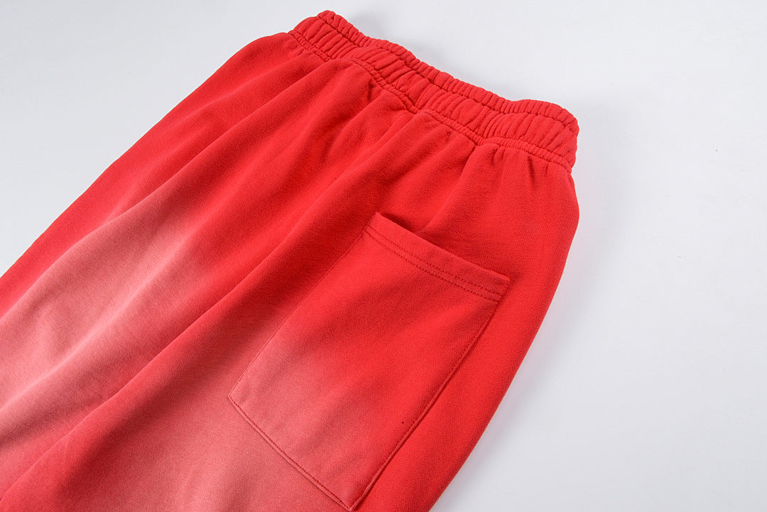 Hellstar Studios Red Flare pants 洗水拼接运动休闲喇叭裤 - view 9