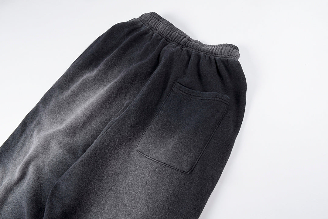 Hellstar flare black flame pants 洗水拼接运动休闲长裤喇叭裤 - view 7