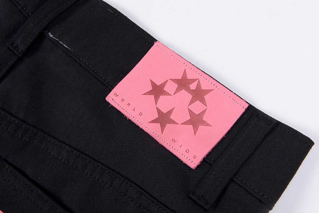 Sp5der All Over 5 Star Denim Trucker Jacket pants 长裤 - view 6