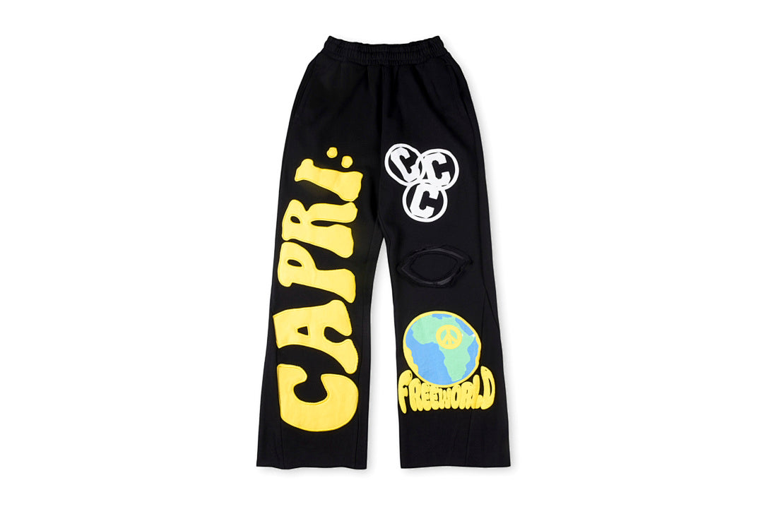 Hellstar Project Capri Flared pants 休闲喇叭拼接男女运动长裤 - view 14