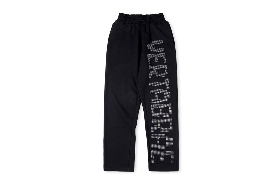 Vertabrae sweatpants镶钻立体字休闲长裤 - view 9
