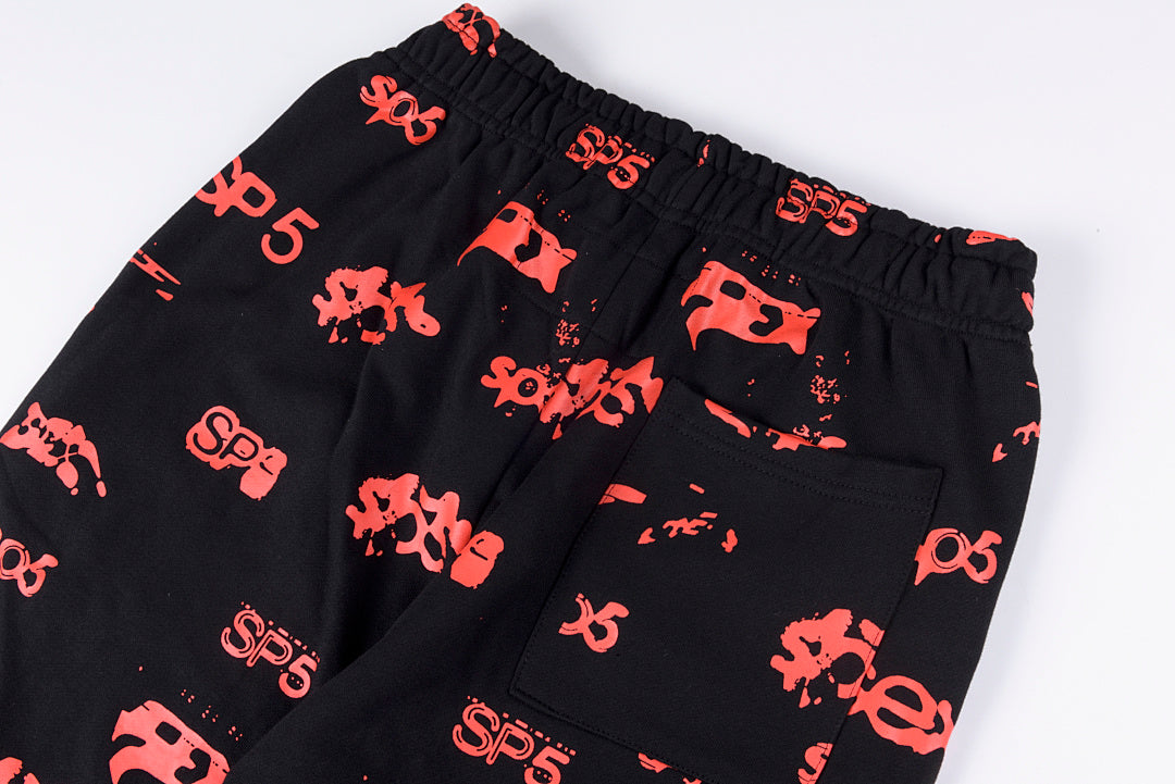 明星同款Sp5der 555555 Hoodie pants男女套头休闲套装长裤 - view 7