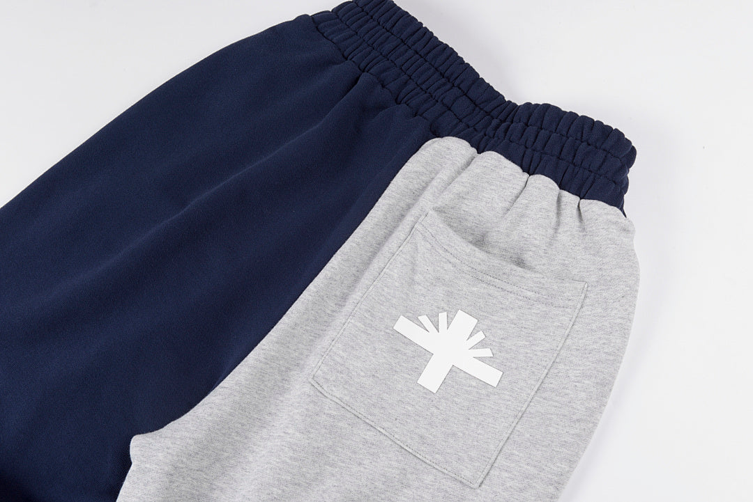 Vertabrae sweatpants 立体印花撞色拼接运动男休闲长裤 - view 7