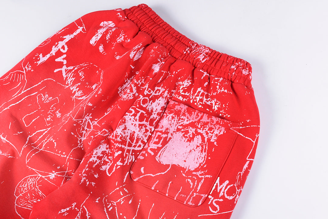 Vertabrae sweatpants街头风洗水刺绣直筒抽绳休闲长裤 - view 7