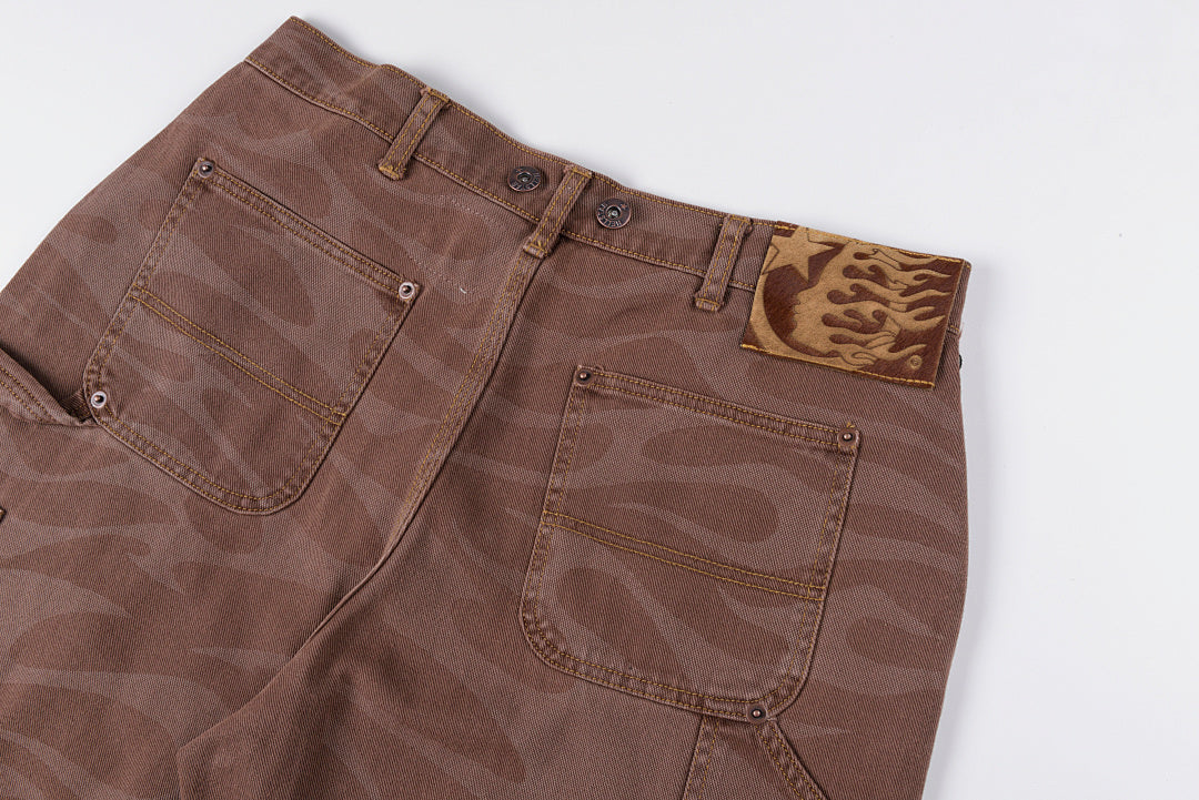 Hellstar Studios Denim shorts 重工洗水迷彩牛仔休闲短裤 - view 13