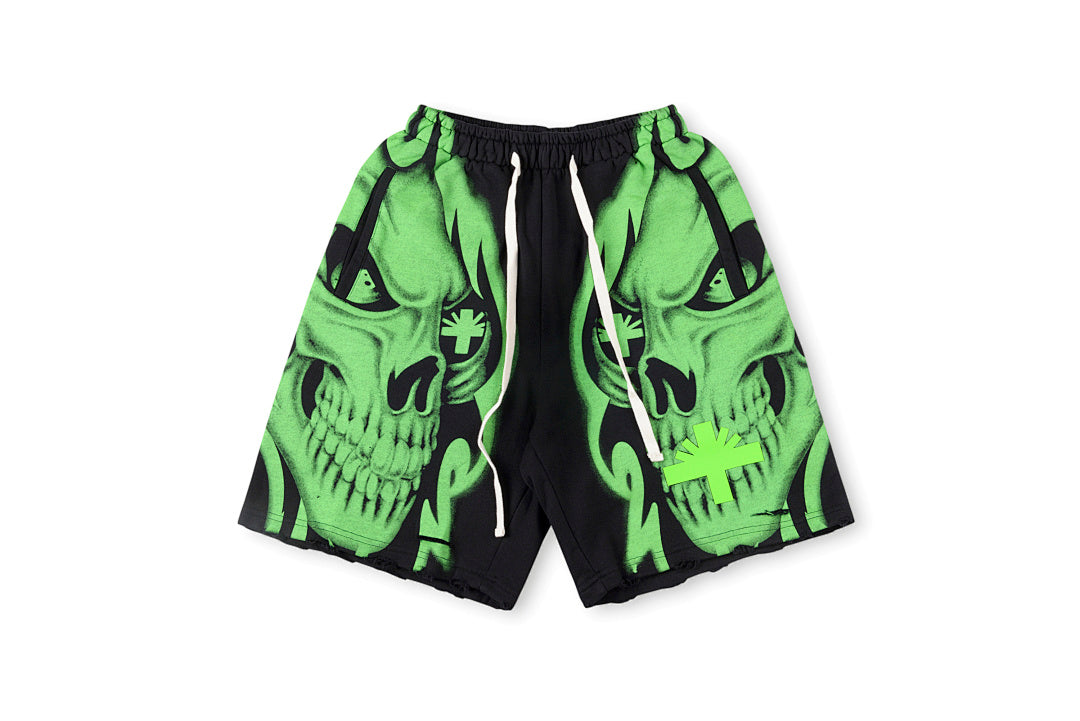 Vertabrae verty shorts 立体印花破洞运动休闲短裤 - view 12