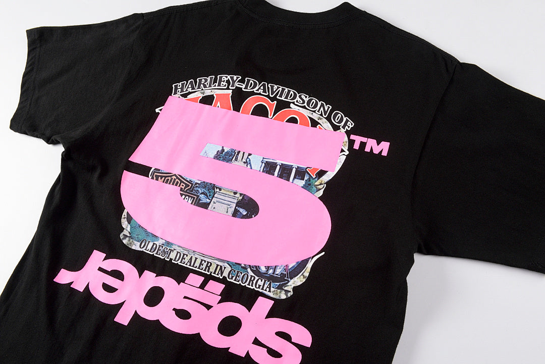 Young Thug 明星同款 Sp5der 555555 Pink Tee老鹰 短袖T恤 潮 - view 7
