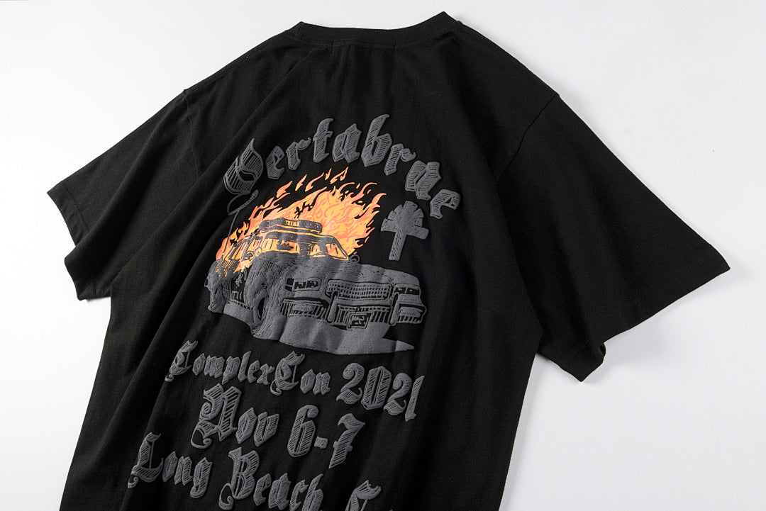 VERTABRAE COMPLEXCON EXCLUSIVE蒙面人汽车图案短T - view 9