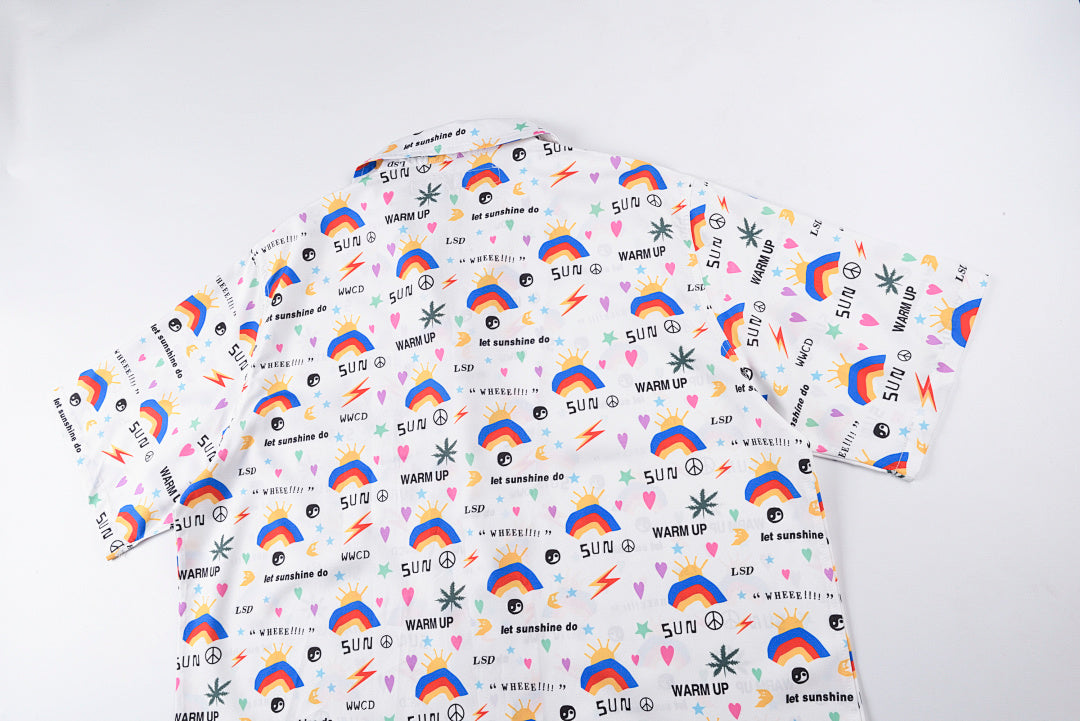 菲董同款CPFM.XYZ crop aloha lsd shirt花卉纽扣衬衫T恤 - view 10