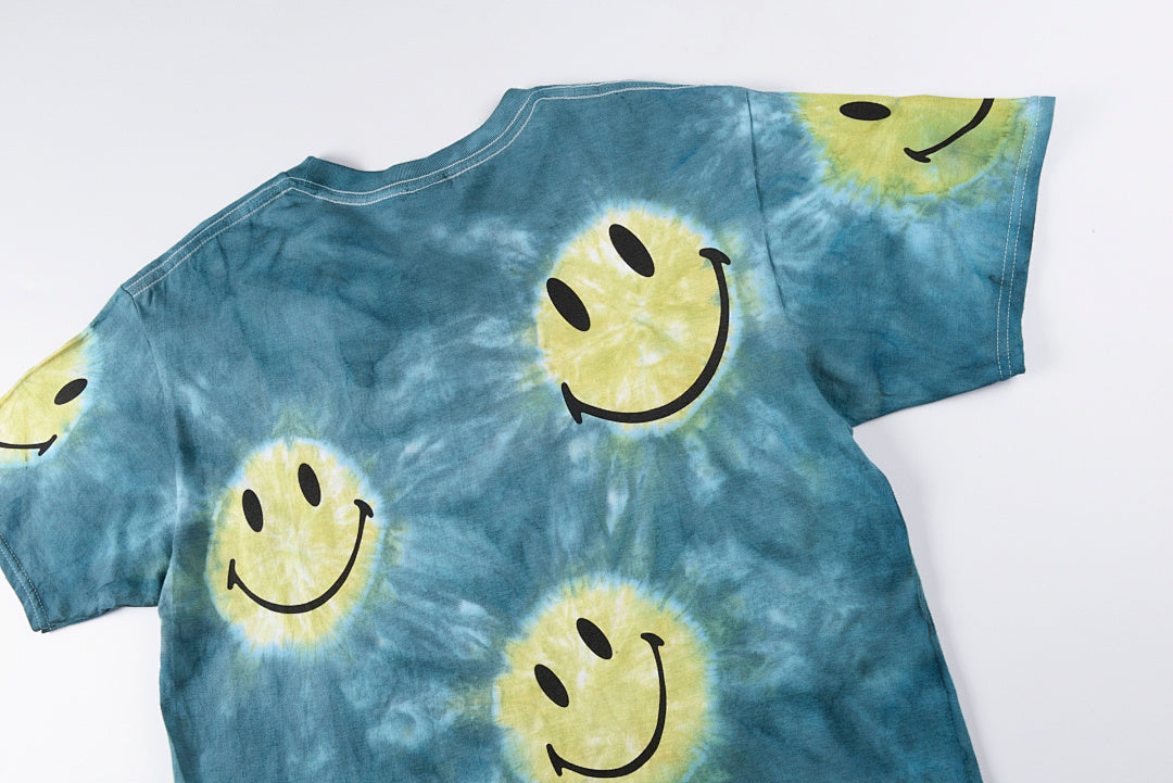 TRAVIS SCOTT TIE DYED SMILING FACE 扎染笑脸印花短T - view 8