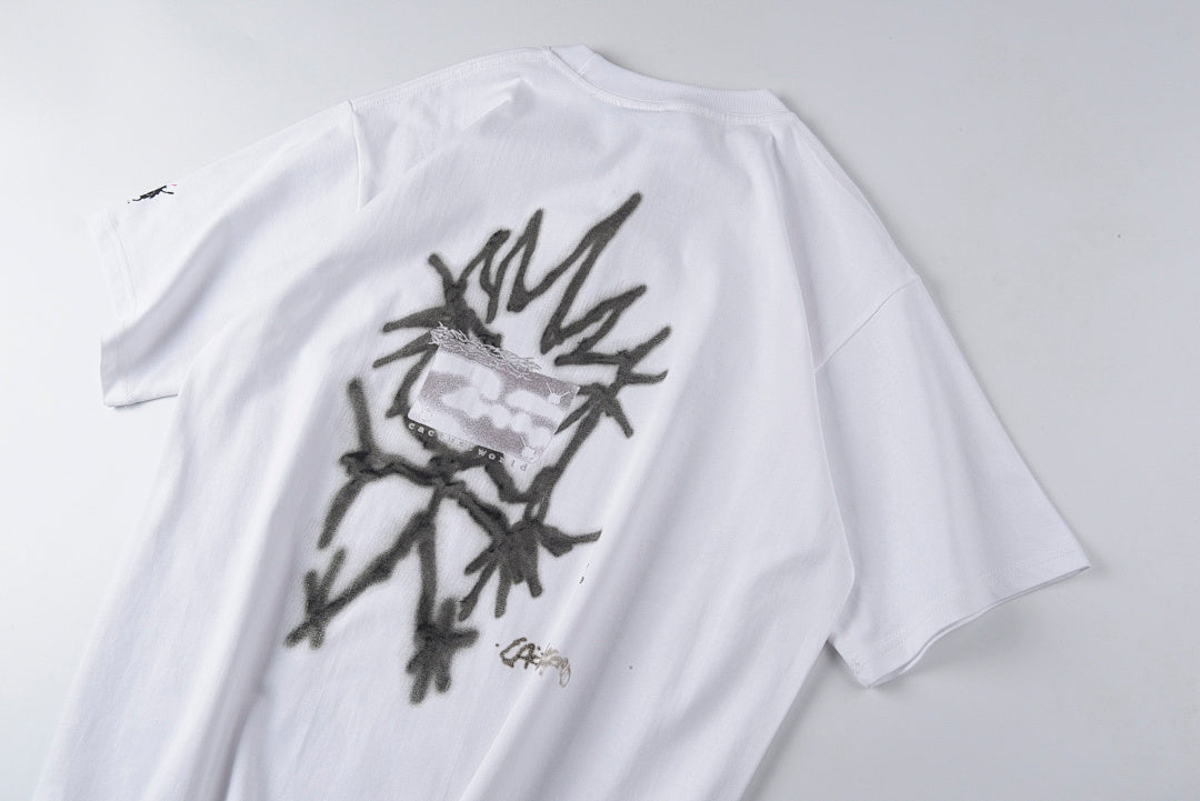 Travis Scott Cactus Jack Whiteout Tee周边巡演纯棉短T - view 10