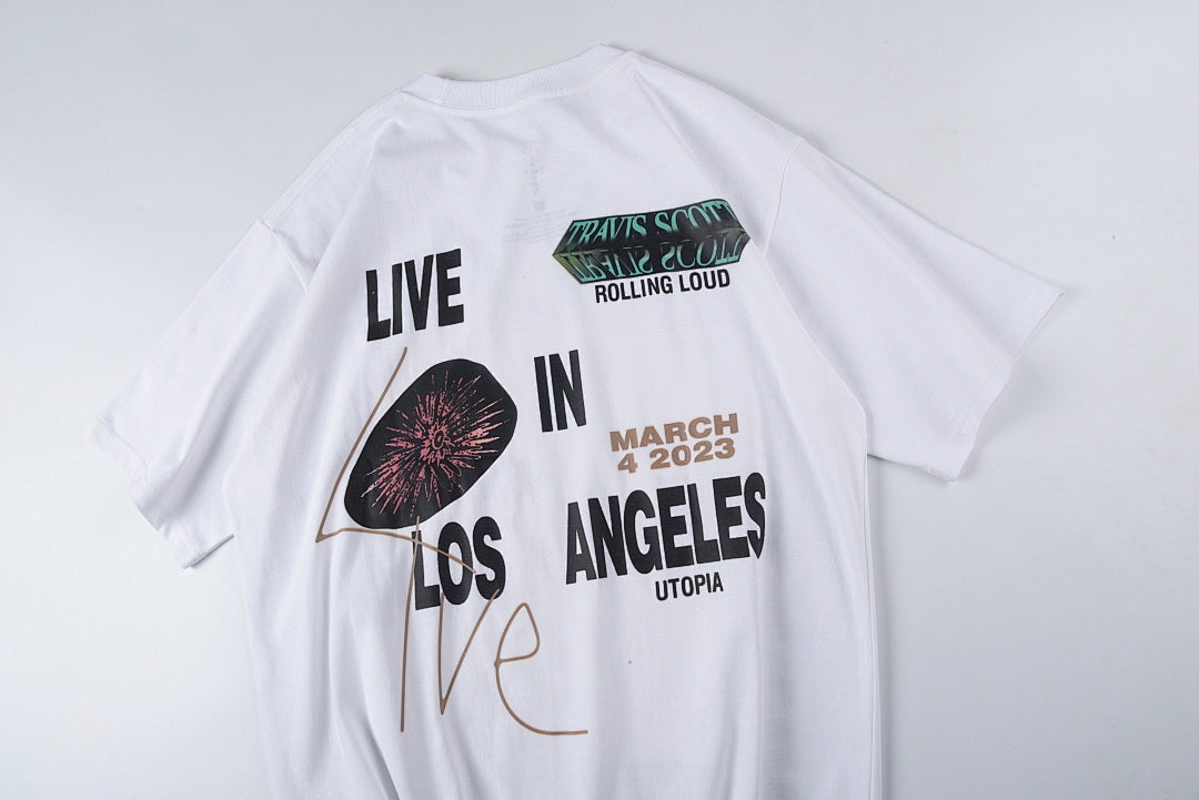 Travis Scott Cactus Jack Rolling LA merch Tee周边短T - view 8