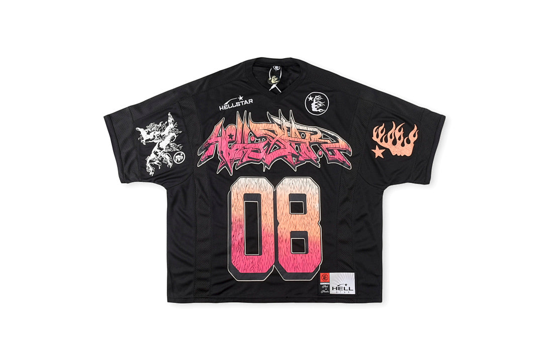 Hellstar studios jersey tee网眼拼接短T - view 12