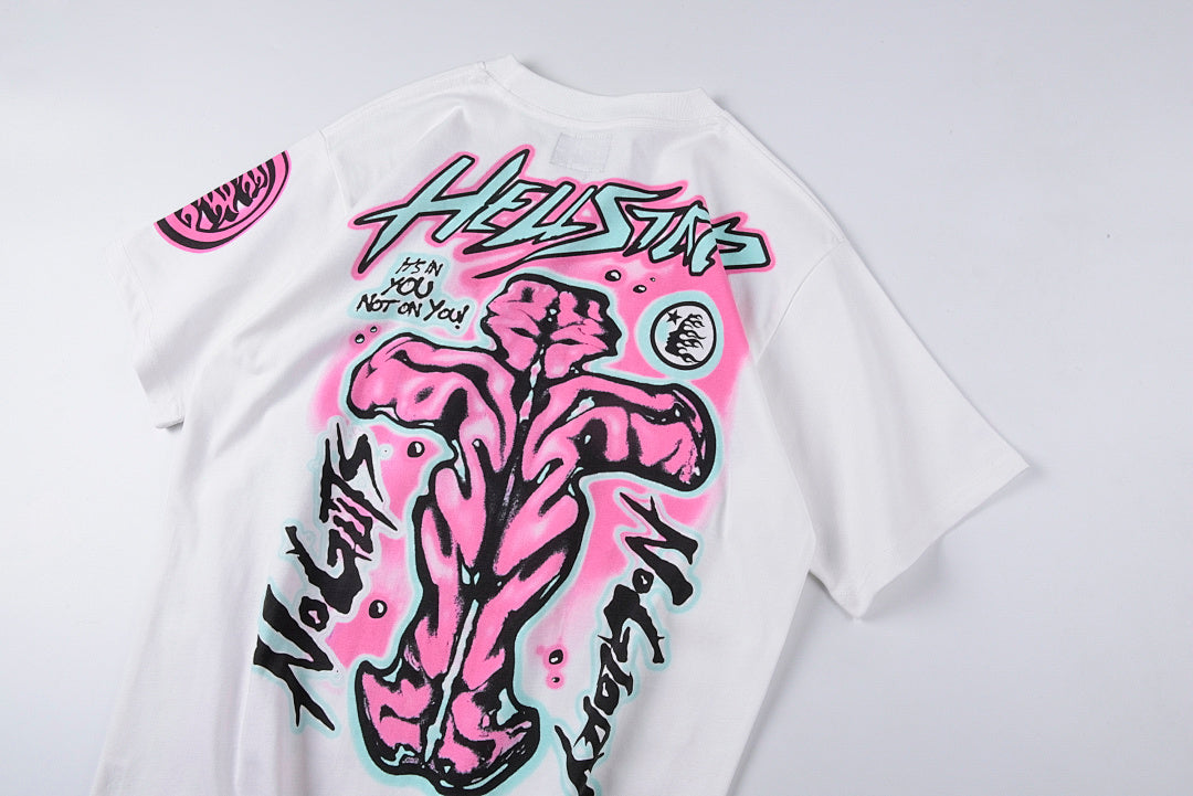 Hellstar No Guts No Glory Tee ins同款男女纯棉短T - view 10