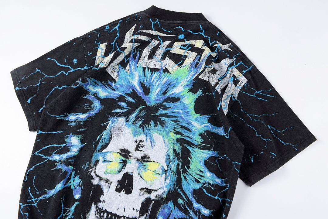 Hellstar Studios Electric Kid Tee街电男孩洗水重工短T - view 12
