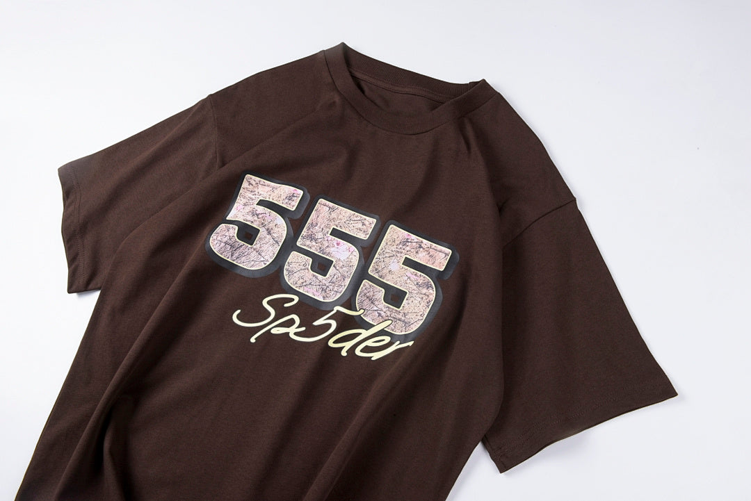 Sp5der 555555 Bite Arah NY Phobia Web Tee蜘蛛印花短T - view 5