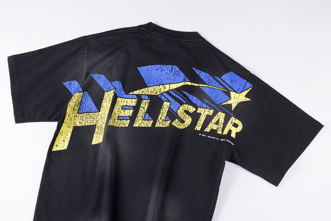 Hellstar Halloween Superhero T-Shirt超人logo洗水纯棉短T - view 8