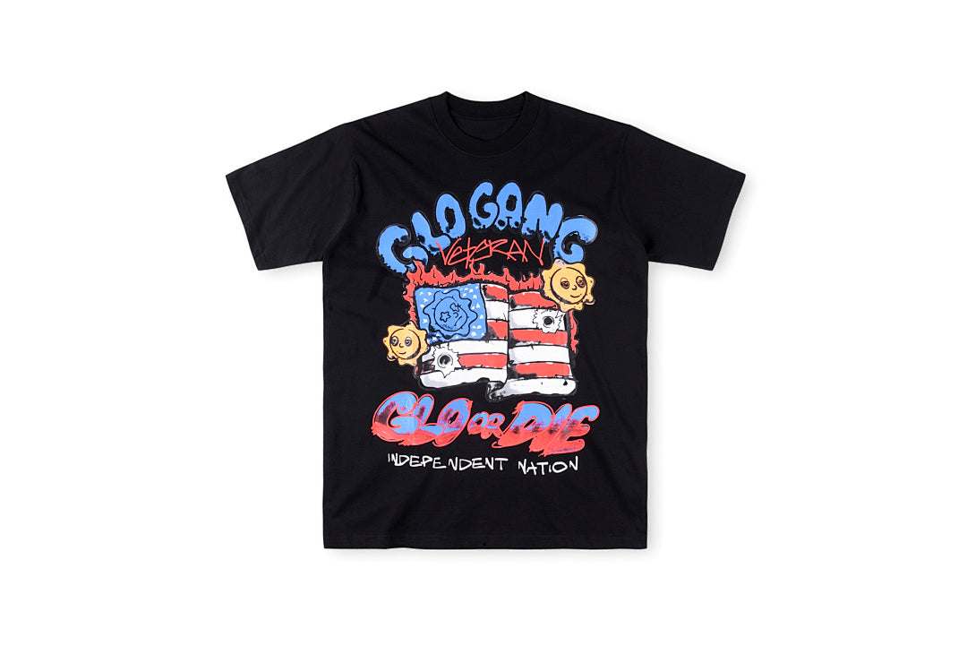 Glo Gang Boyz Worldwide 潮流涂鸦风休闲短T - view 10