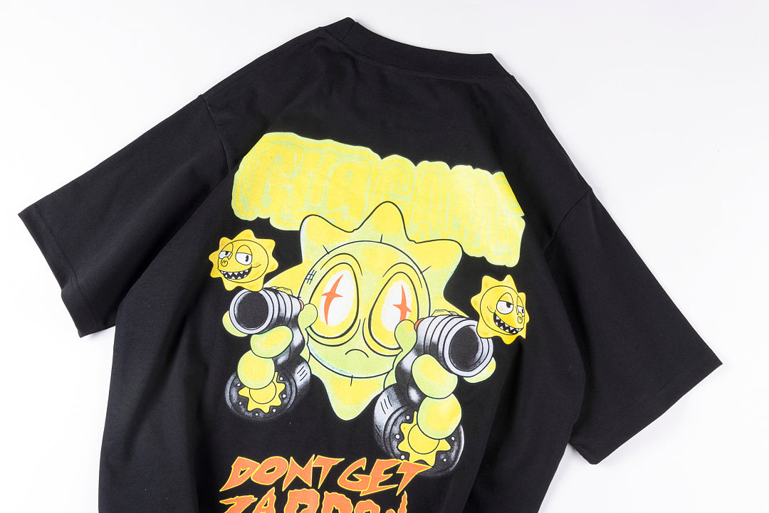 Glo Gang Boyz Worldwide Tee 卡通太阳印花男女同款短T - view 10