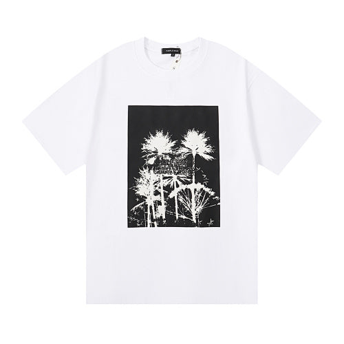 New Purple Short-Sleeve T-Shirt - White