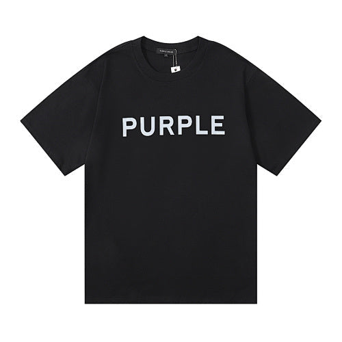 New Purple Short-Sleeve T-Shirt - Black