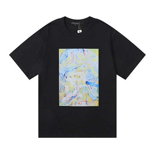 New Purple Short-Sleeve T-Shirt - Black